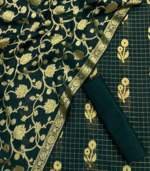 Kamali2 - Banarasi silk suit - Image 2