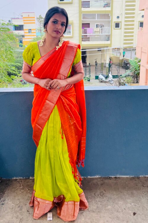 Kanimozhi - Mangalagiri silk lehanga