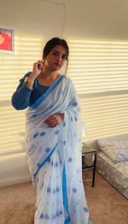 Vennila - mul cotton saree