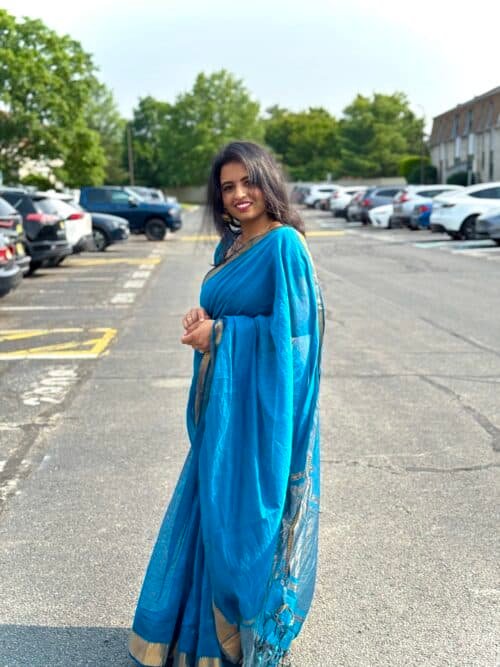 Lilly - Mangalagiri cotton saree - Image 2