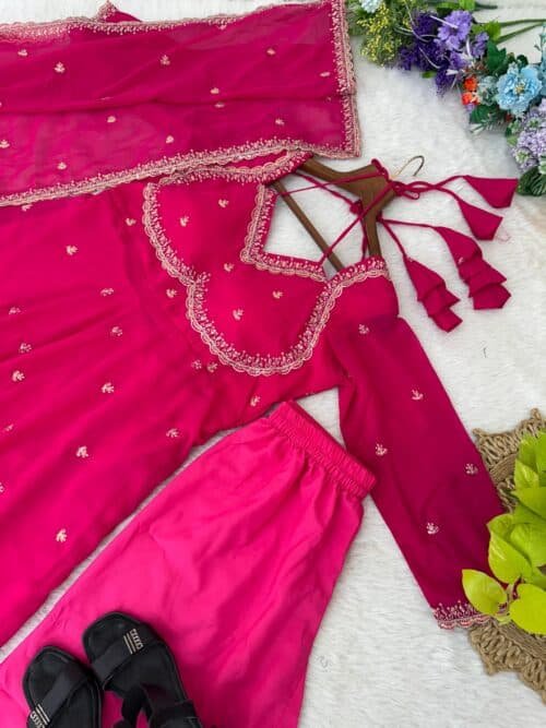 Georgette flared anarkali dress - Image 5
