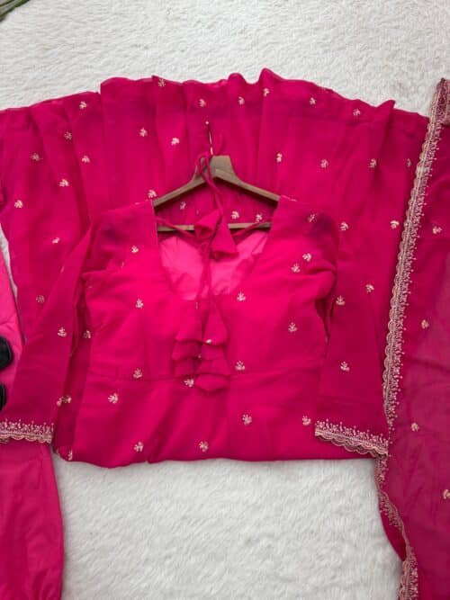 Georgette flared anarkali dress - Image 6
